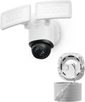 eufy Security eufy Floodlight Camera E340 (AC Cable) SoloCam S340, Security Camera Outdoor, 360° PTZ, 24/7 Recording, 2.4G/5G Wi-Fi, Dual Cam, HB3 Compatible, No Monthly Fee