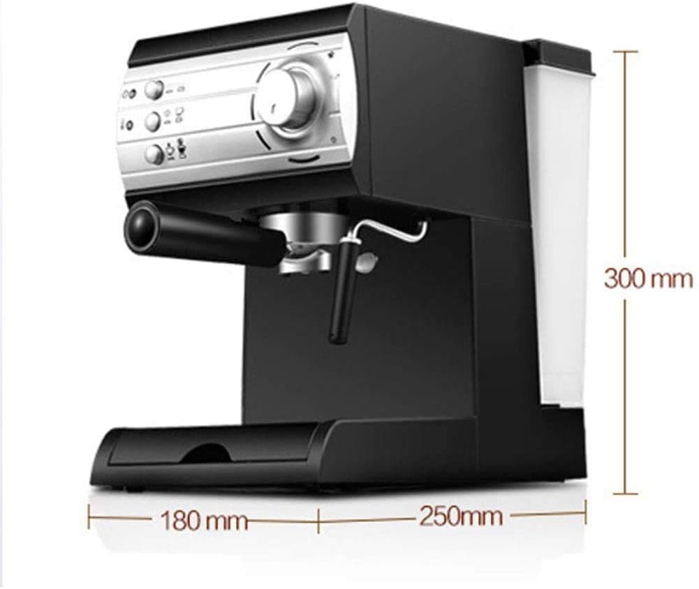 Coffee Machine Coffee Machine Espresso Machine Coffee, Capacity Powerful Pressure Coffee Brewer Coffee Maker with Milk Frother Wand for Cappuccino Latte and Mocha, Black
