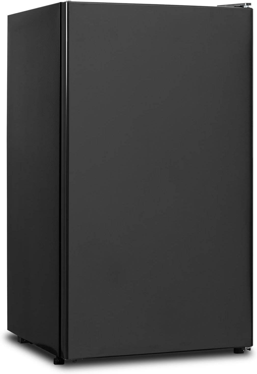 3.2 Cu.Ft Small Refrigerator Single Door, Mini Fridge for Bedroom Office Dorm Kitchen Undercounter, Compact Cooler with Removable Glass Shelves Quite Operation, Black