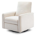 Davinci Penny Recliner and Swivel Glider in Performance Cream Eco-Weave, Water Repellent, Greenguard Gold Certified, CertiPUR-US Certified