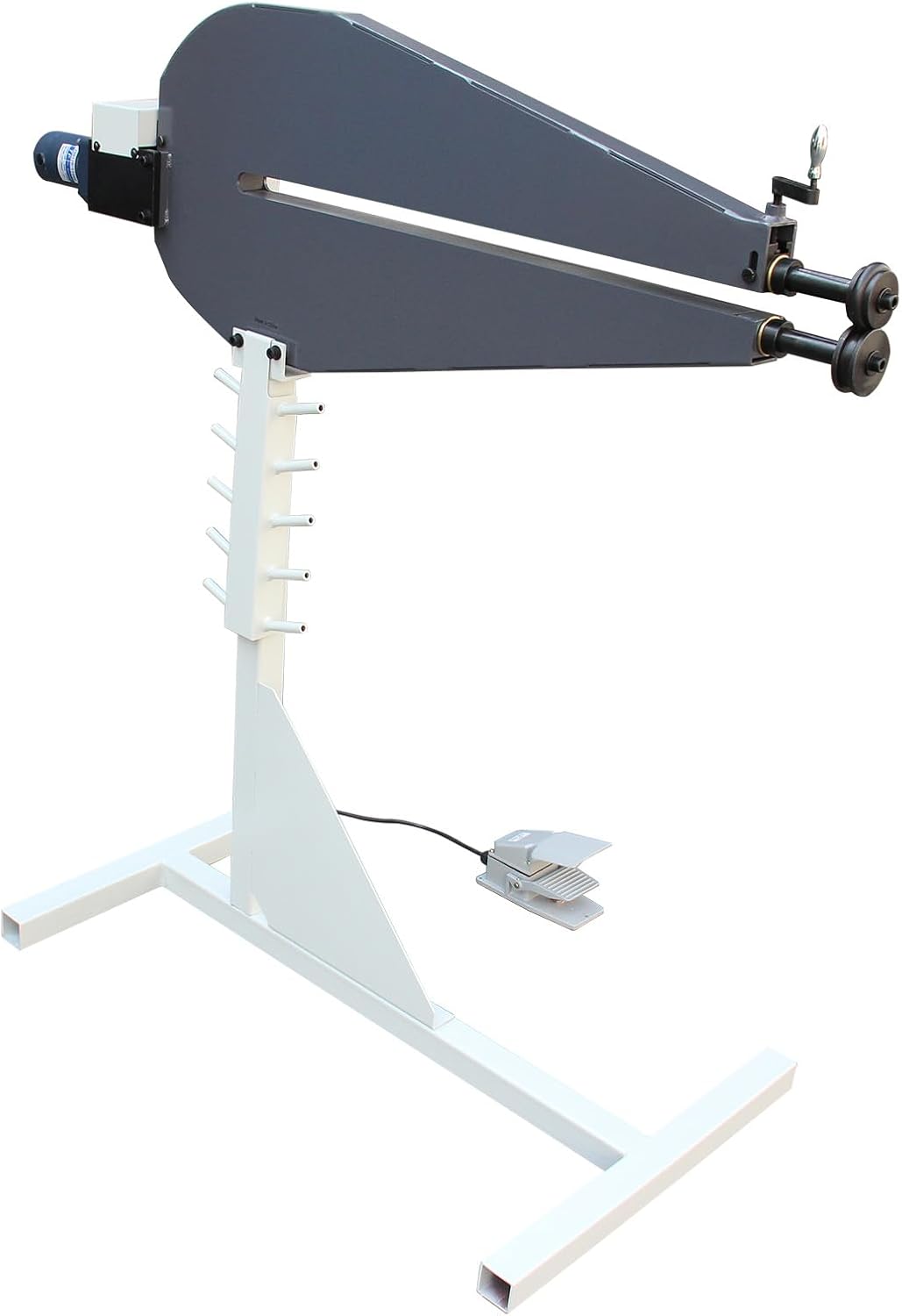 KAKA INDUSTRIAL Sheet Metal Bead Roller, 36 inch Throat, 20 Gauge(0.036 Inch) Capacity Sheet Metal Rotary Forming Machine, Electric Power Bead Roller with Foot Pedal Control 110V-60HZ-1PH RM-36
