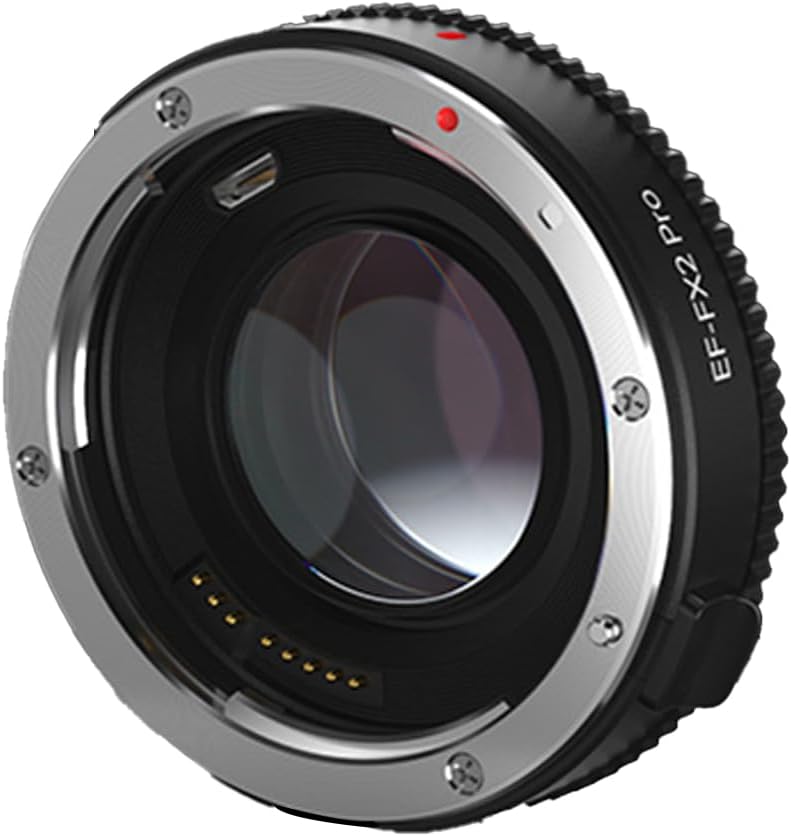 VILTROX EF-FX2 Pro Lens Mount Adapter Auto Focus Ring Adapter 0.71x Reducer Speed Booster with Security Lock Compatible for Canon EF Mount Lens to Fuji X-Mount Camera X-T20 X-T10 X-T100 X-PRO2 X-A20