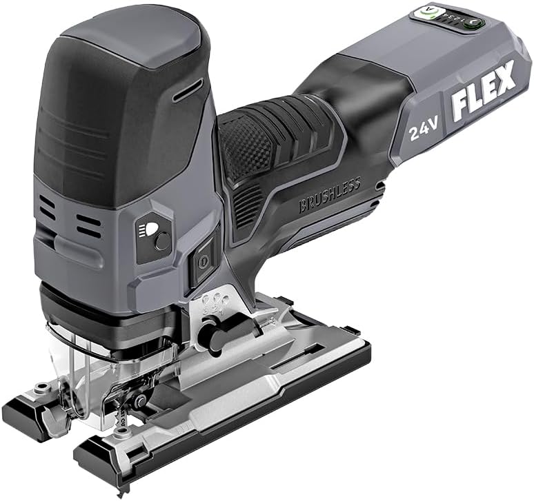 FLEX 24V Brushless Cordless Orbital Variable Speed Barrel Grip Jig Saw Tool Only, Battery and Charger Not Included - FX2221-Z