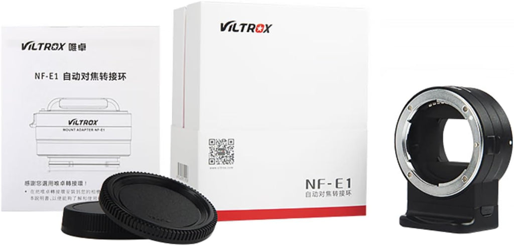VILTROX NF-E1 Lens Adapter F to E Mount Adapter Auto Focus Converter Ring for Nikon F Mount Lenses to Sony E Mount Camera a9 Series a7 Series a6x00 Series