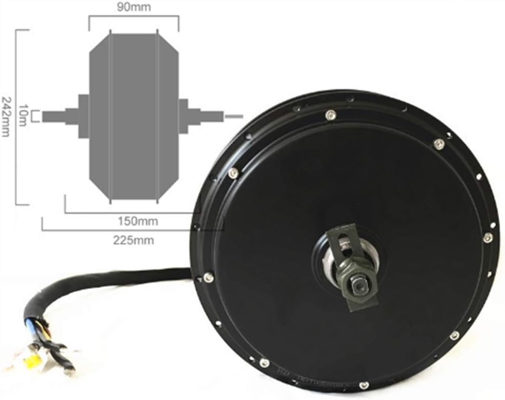 Alarm Lock !Sabvoton Waterproof Controller Programmable, 48v-96v 3000w electric bike hub motor conversion kit with TFT colorful display (19inch Rear)