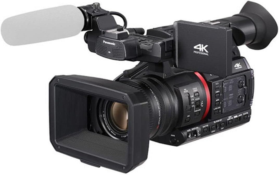 Panasonic AG-CX350 4K Professional Video Camcorder with 64GB SanDisk Memory Card + Case + 3 Pieces Filter (UV, CPL, FLD) + ZeeTech Accessory Bundle