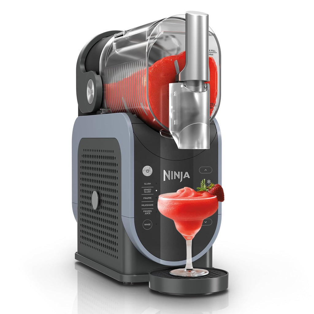 Ninja FS301 SLUSHi 88 oz. Frozen Drink & Slushie Machine (Renewed) Bundle with Ninja SLUSHi Travel Party Tote, Black + 1 Year Extended Protection Pack