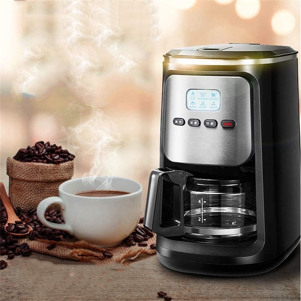 Coffee Machine Coffee Machine Fully Automatic American Coffee Bean Machine, Grinding and Brewing Coffee, Dual-Use Steam Coffee Machine, 110V~240V, Pp Material, Power 900W
