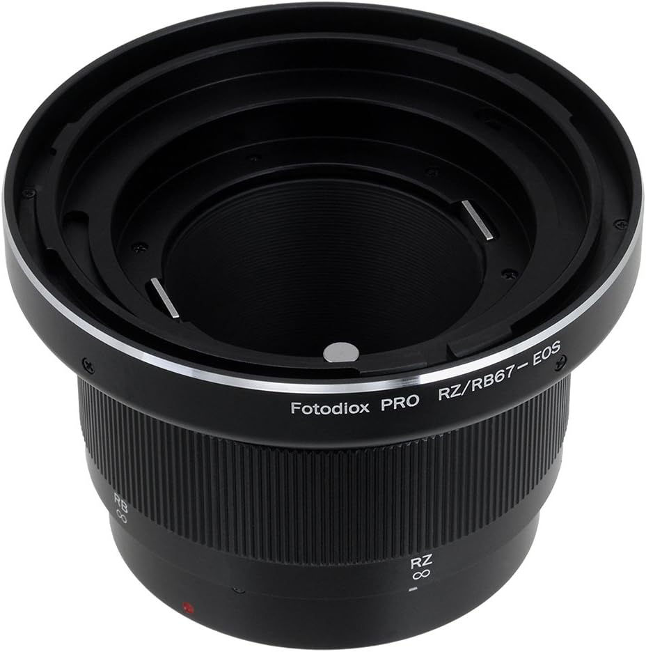 Fotodiox Pro Lens Mount Adapter Compatible with Mamiya RB67/RZ67 Mount Lens to Canon EOS (EF, EF-S) Mount D/SLR Camera Body - with Gen10 Focus Confirmation Chip and Built-in Focusing Helicoid