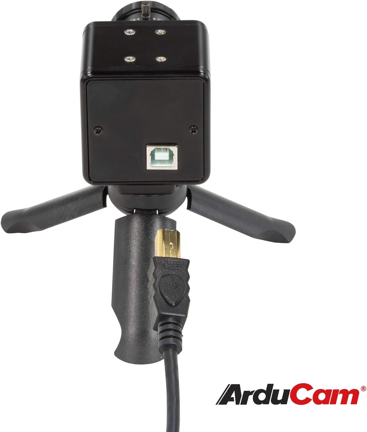 Arducam for Raspberry Pi HQ Camera, 12MP IMX477 HQ Webcam with Audio, 6mm CS-Mount Lens, Metal Enclosure, Tripod and USB Cable