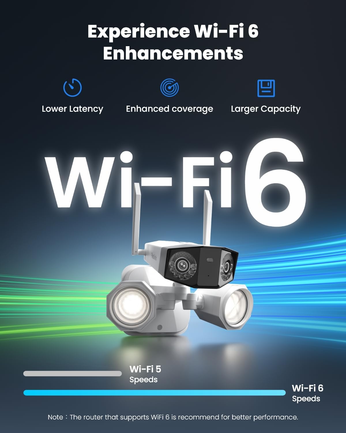 REOLINK 4K 8MP Floodlight Security Camera Outdoor, Dual-Lens Camera w/ 180° FOV, Dual-Band Wi-Fi 6, Color Night Vision with 1800lm Floodlight, Smart AI Detection, IP67 Waterproof, AC (100~240V)