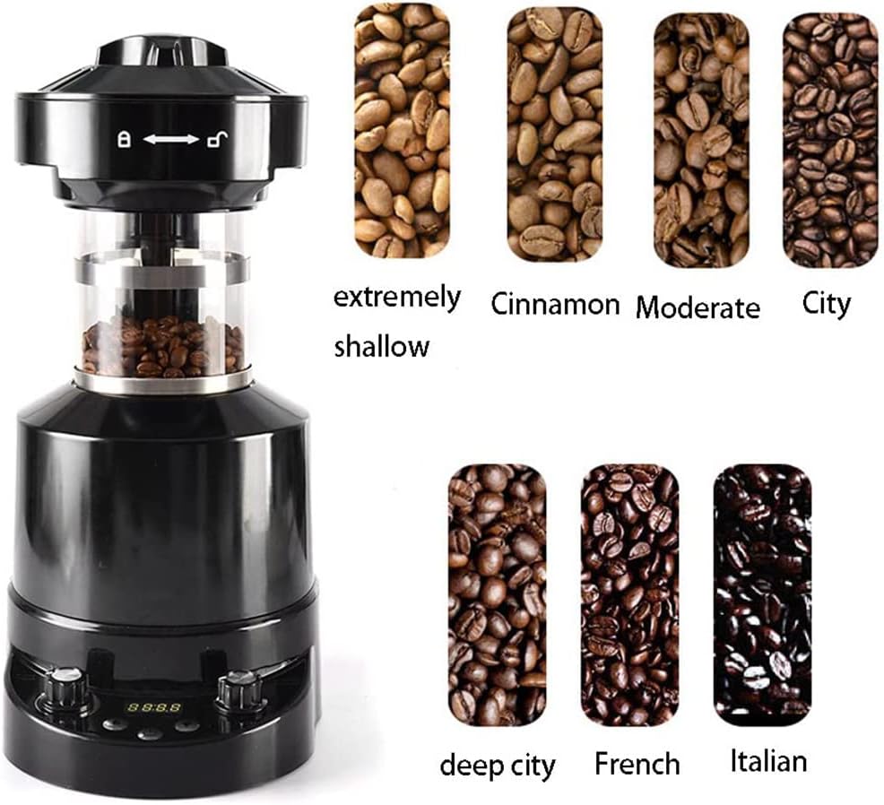 Coffee Machine Coffee Roasting Machine, Temperature Control Coffee Roasting Machine, Electric Home Automatic Timming Coffee Beans Baking Machine, Built-in Coffee Machines