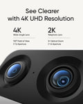 eufy Security Indoor Cam S350 with Smart Display E10, Dual Cameras, 4K UHD Security Camera with 8× Zoom, 360° Camera, Baby Monitor, Pet camera, Human/Pet Detection, AI Tracking, 2.4G/5G Wi-Fi, Plug in