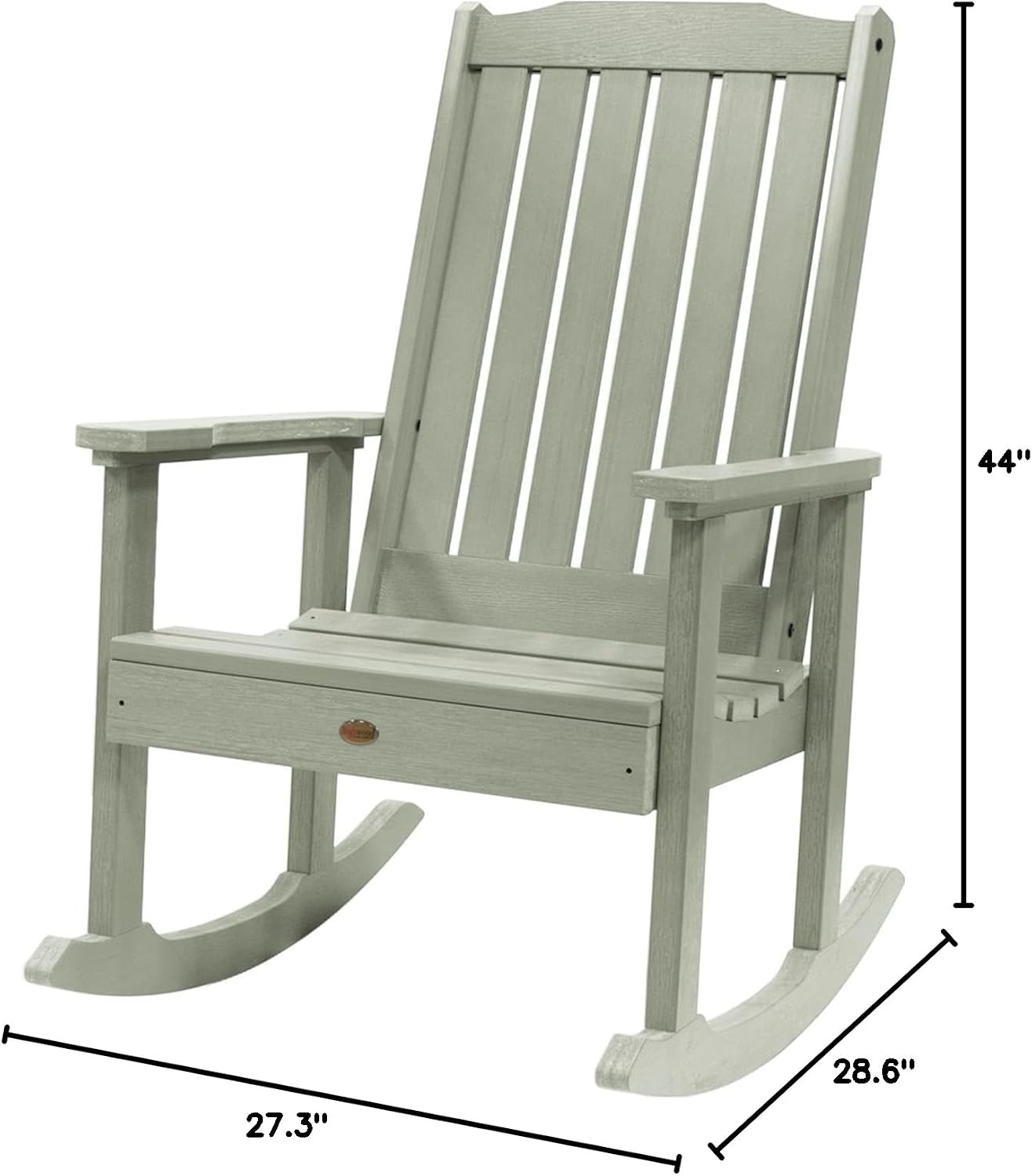 Highwood Lehigh Rocking Chair, Eucalyptus