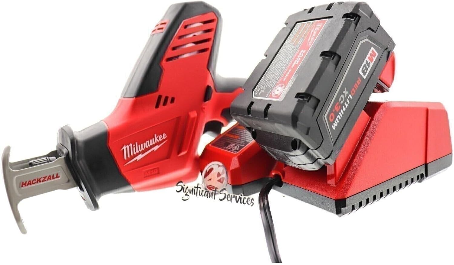 Milwaukee 2625-21 M18 18V Hackzall Cordless One-Handed Reciprocating Saw Kit