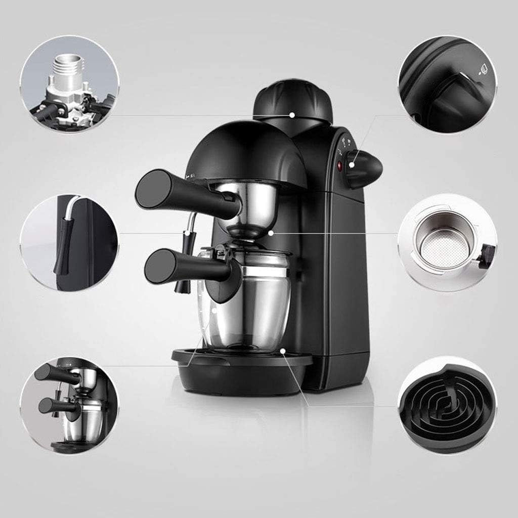 Coffee machine Coffee Machine Espresso Machine 5Bar Espresso Coffee Maker Espresso And Cappuccino Machine With Milk Frother Espresso Maker With Steamer Black