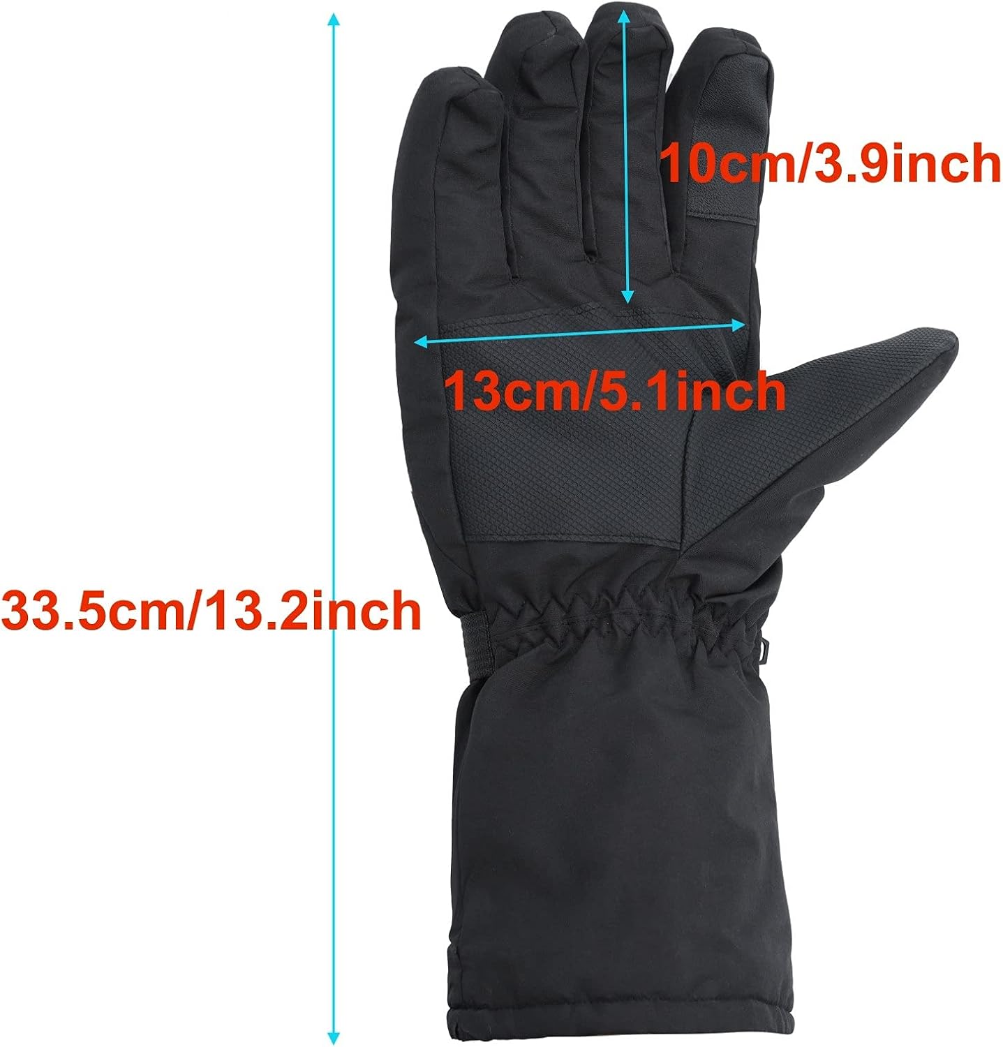Winter Electric Heated Gloves Windproof Cycling Warm Heating Touch Screen Skiing Gloves Powered Heated Gloves for Men Women
