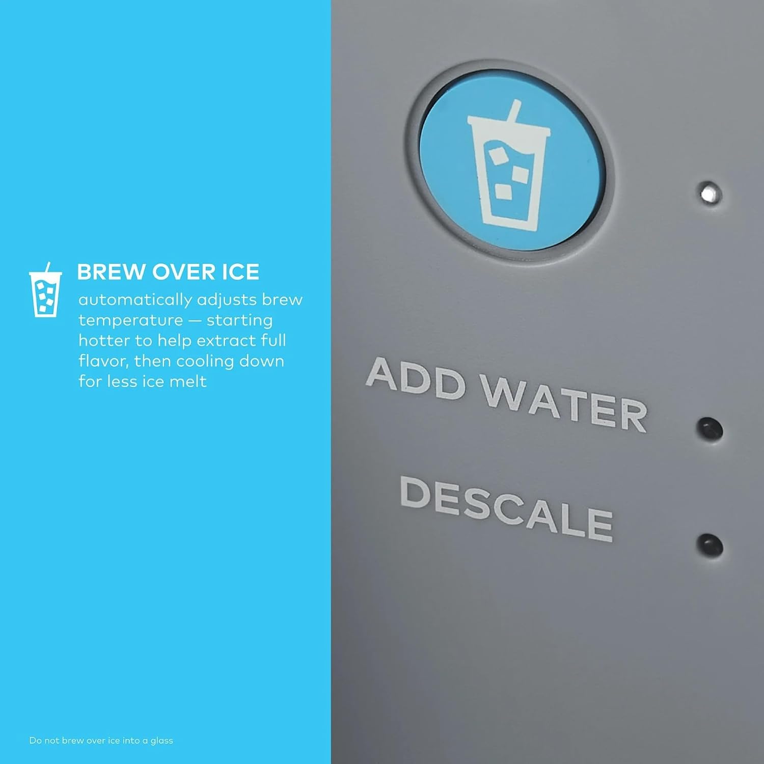 K-Iced Essentials Coffee Maker, Single-Serve KCup Pod Brewer with Removable Reservoir and Auto-Off, Energy Efficient, Includes K Iced Tumbler, Compact, Arctic Gray