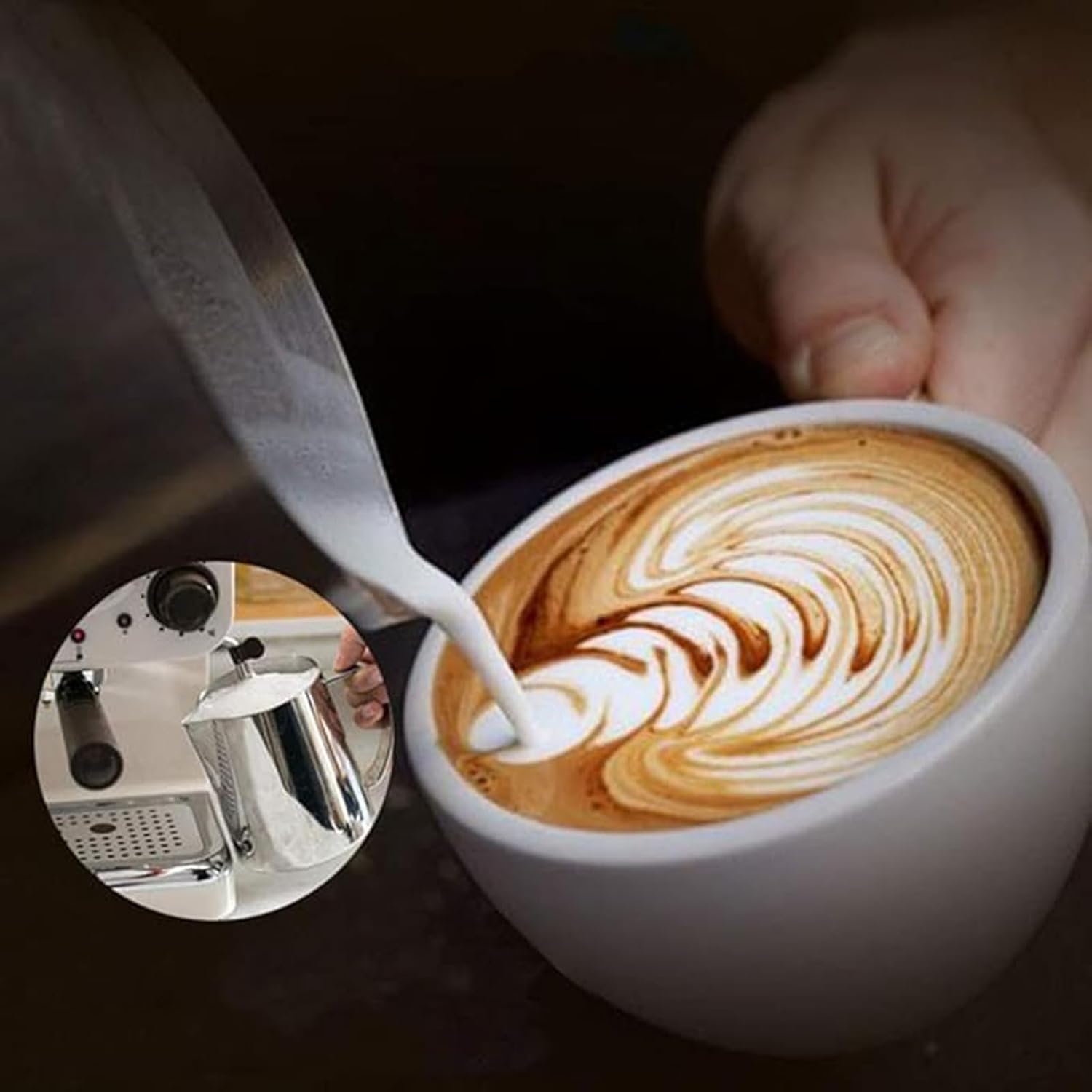 Espresso Coffee Maker, Home Retro Coffee Machine 15bar, with Steam Frother, Water Tank 1.25l, 2 Kinds Powder Bowls, for Home,Conference Room