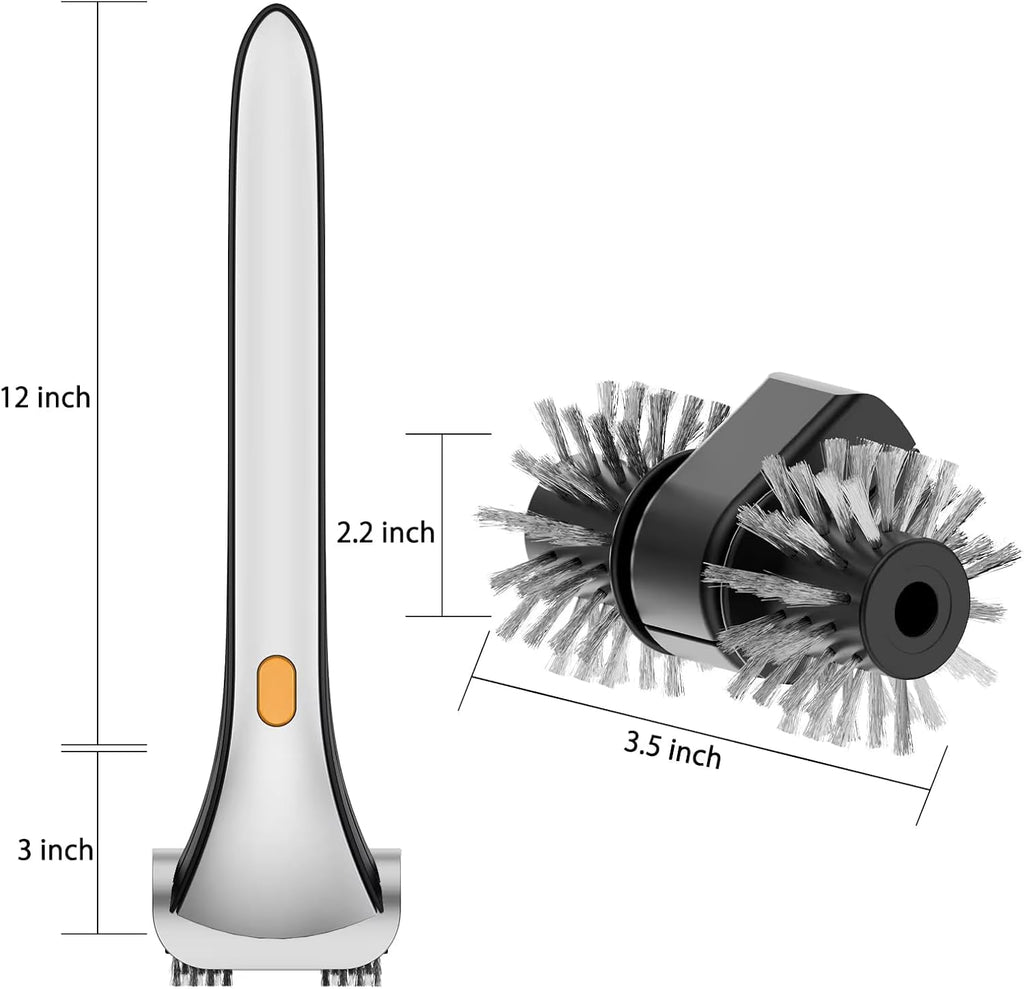 Electric Grill Cleaning Brushes Brush and Scraper with Water Reservoir Steam BBQ Cleaner for Bristles Grill Brush Charcoal Scraper Gas Cook Tool (Rechargeable Model (with 3000 mAh Lithium Battery))