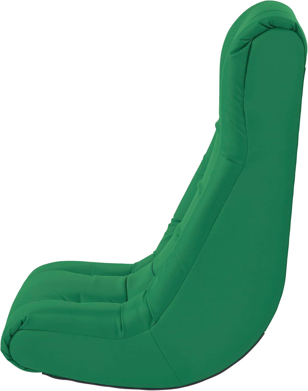Factory Direct Partners Soft Tufted Floor Rocker - Cushioned Ground Chair for Kids Teens and Adults - Great for Reading, Gaming, Meditating, TV - Green, 10488-GN