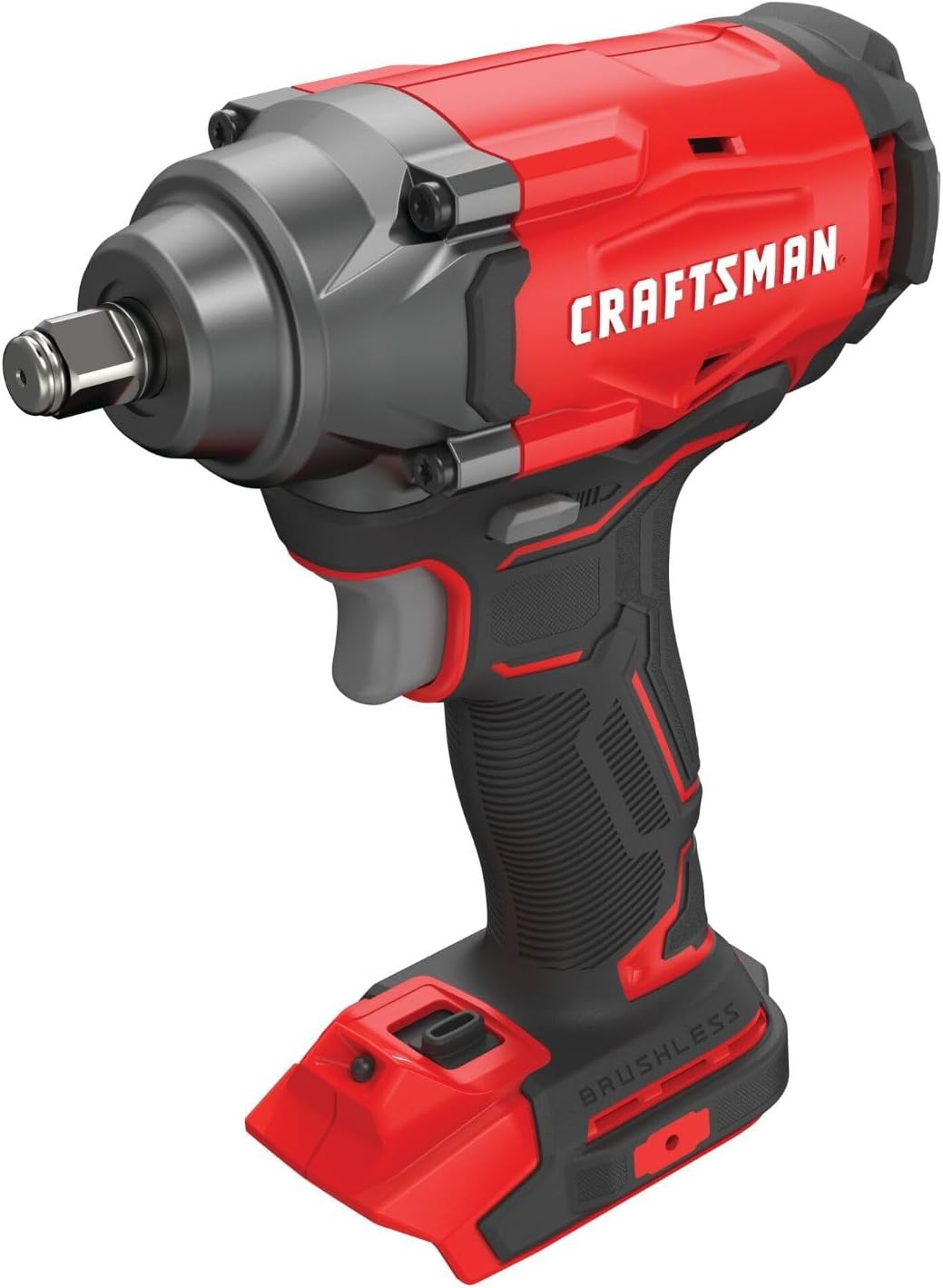 CRAFTSMAN V20 Cordless Impact Wrench, 1/2 inch, Bare Tool Only (CMCF920B)