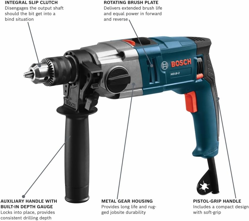Bosch HD18-2 Two-Speed Hammer Drill