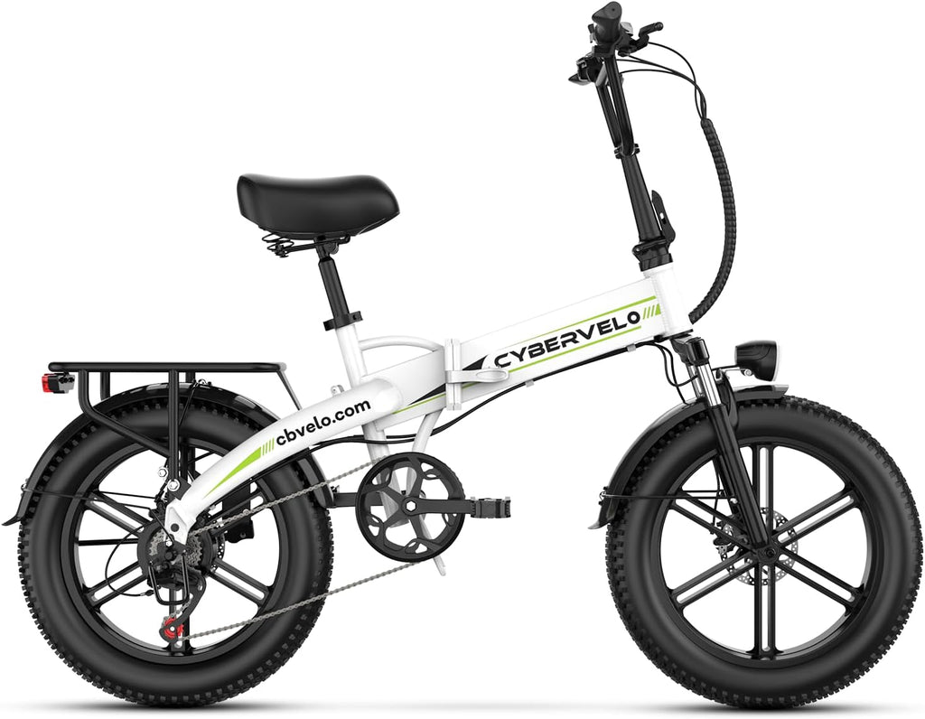 Folding Electric Bike, Removable Large Capacity Battery Ebike,Fat Tire Adult E-Bik,Long Range, Long-lasting Ebike