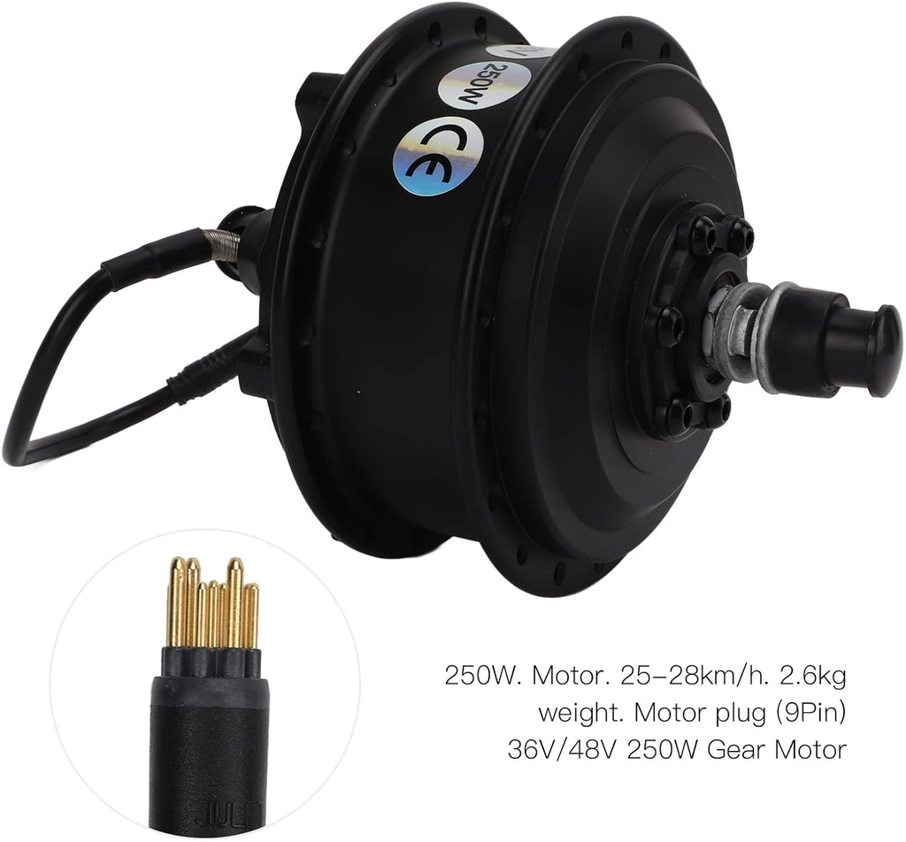 BTER Electric Bicycle Hub Motor, 36V 250W Waterproof Front Wheel Conversion Motor Kit with 3 Riding Modes, 25-28km/h Brushless Gear Drive for Bike Upgrade Parts