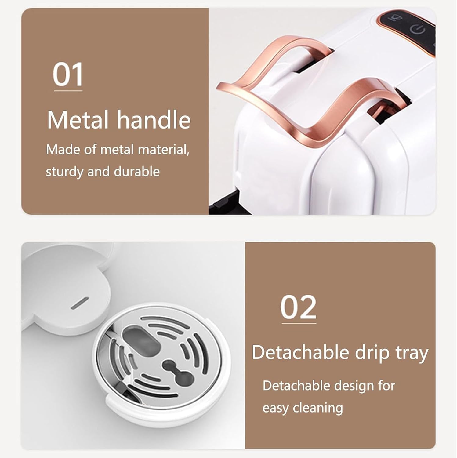 Coffee and Espresso Maker Compatible with Dolce Gusto Pods K-Cup Pod Coffee Mini Coffee Maker Portable Coffee Machine for Ground Coffee Use