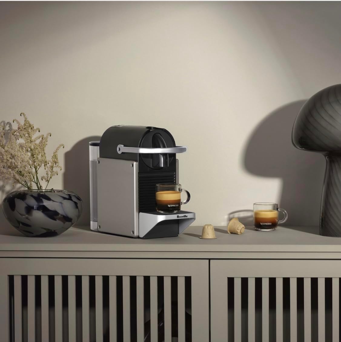 Nespresso Pixie Original Espresso Machine by Breville, Titan