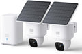 eufy Security SoloCam E30, 2-Cam Kit, Security Cameras Wireless Outdoor, Solar Camera Outdoor Wireless, 360° Pan, AI Tracking, 2K Clarity, No Monthly Fee (Renewed)