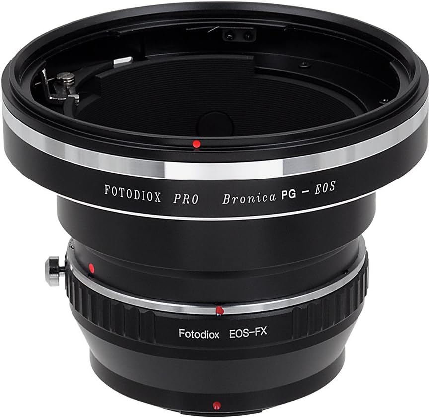 Fotodiox Pro Lens Mount Double Adapter Bronica GS-1 (PG) and Canon EF/EF-s Lenses to Fuji Film X-Series Mirrorless Cameras (X-Mount)