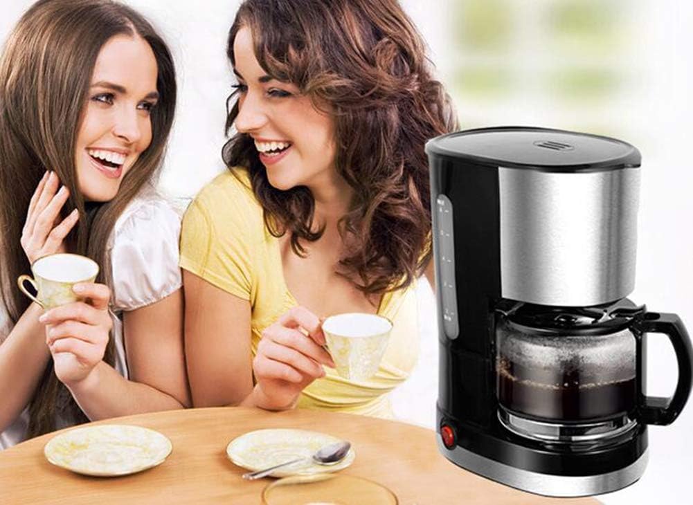Coffee Machine Fully Automatic Drip Glass Coffee Maker, Stainless Steel, Household Insulation, American Coffee Machine