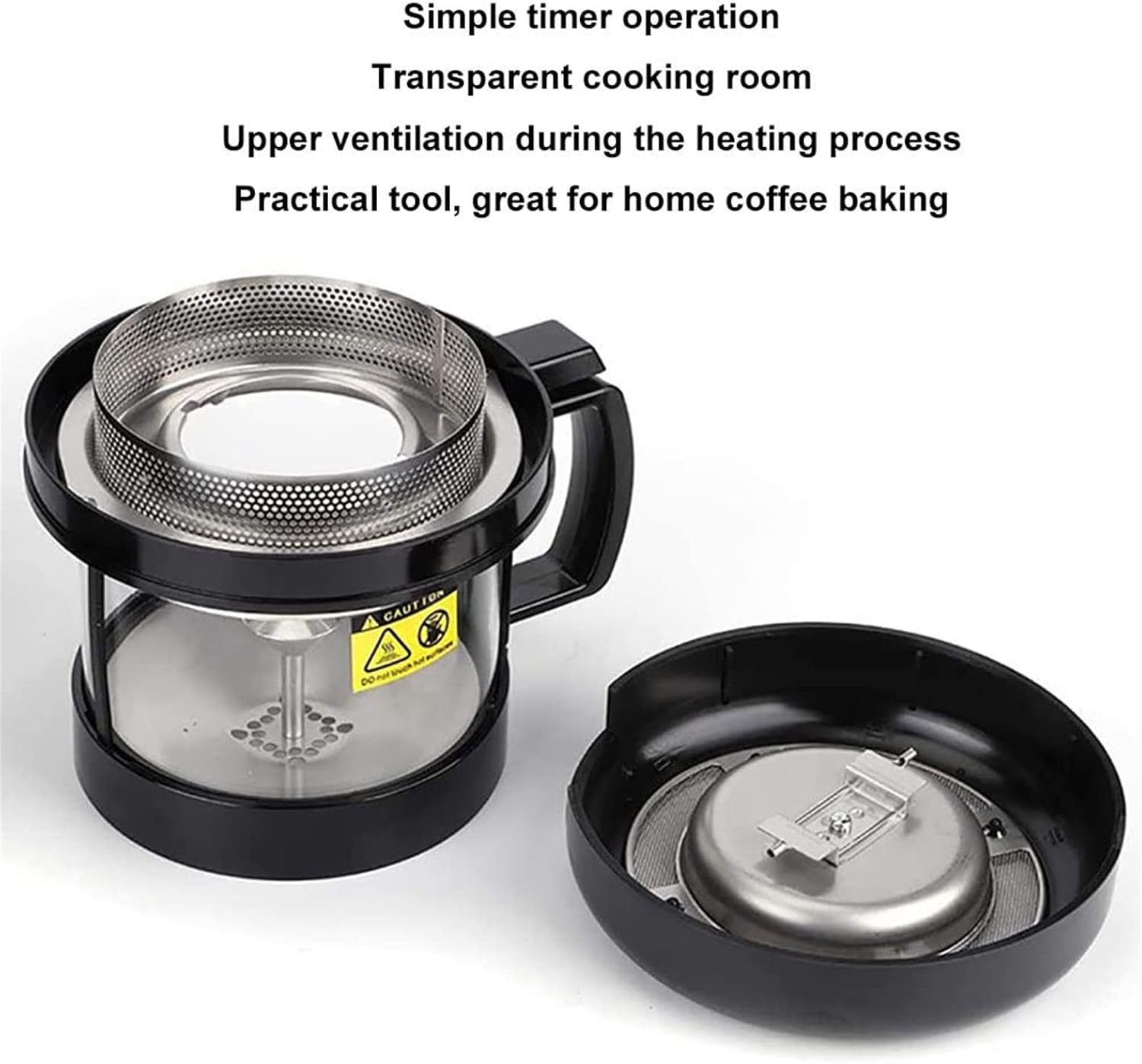 Coffee Machine Coffee Roaster Machine, 2 in 1 Baking & Cooling Machine, Electric No Smoke Coffee Beans Roasting Machine, Automatic Small Hot Air Coffee Roasters, Timing Roasting