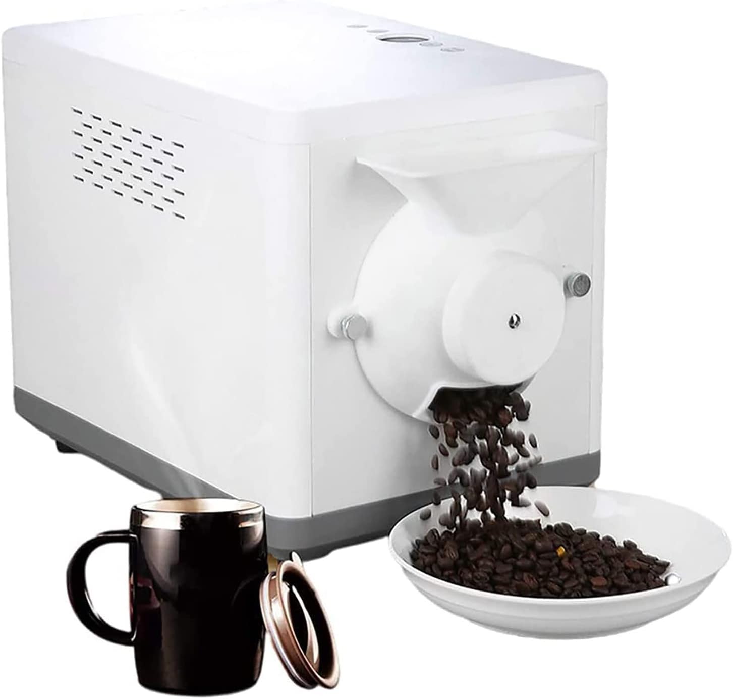 Coffee machine 1600W Coffee Roaster, Electric Coffee Roaster Machine, Automatic Household Electric Coffee Bean Roaster Machine, Non-Stick Electric Nut Peanut Cashew Chestnuts Coffee Bean Roasting