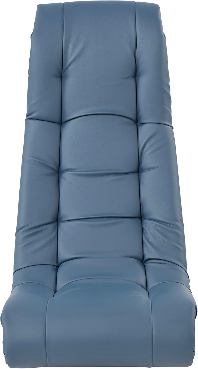 FDP Tufted Floor Rocker for Kids, Teens and Adults Comfortable, Ergonomic Chair for Reading, Playing Video Games, or Watching TV - Powder Blue, 10488-PB