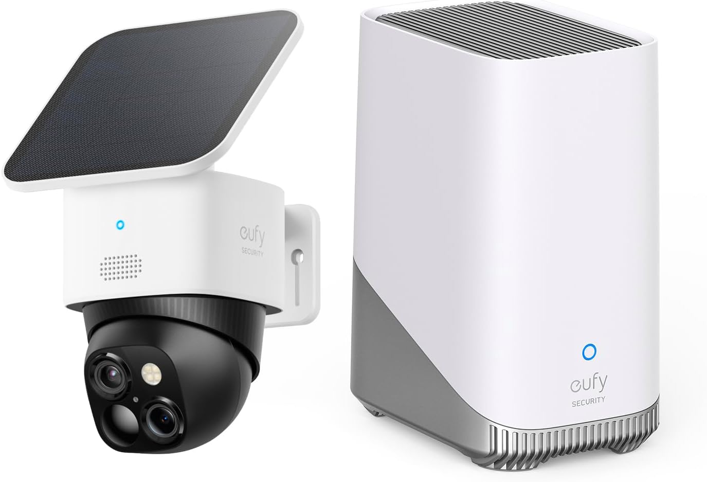 eufy Security SoloCam S340 with HomeBase 3, Solar Security Camera, Wireless Outdoor Camera, 360° Surveillance, No Blind Spots, 2.4 GHz Wi-Fi, No Monthly Fee, HomeBase S380 Compatible