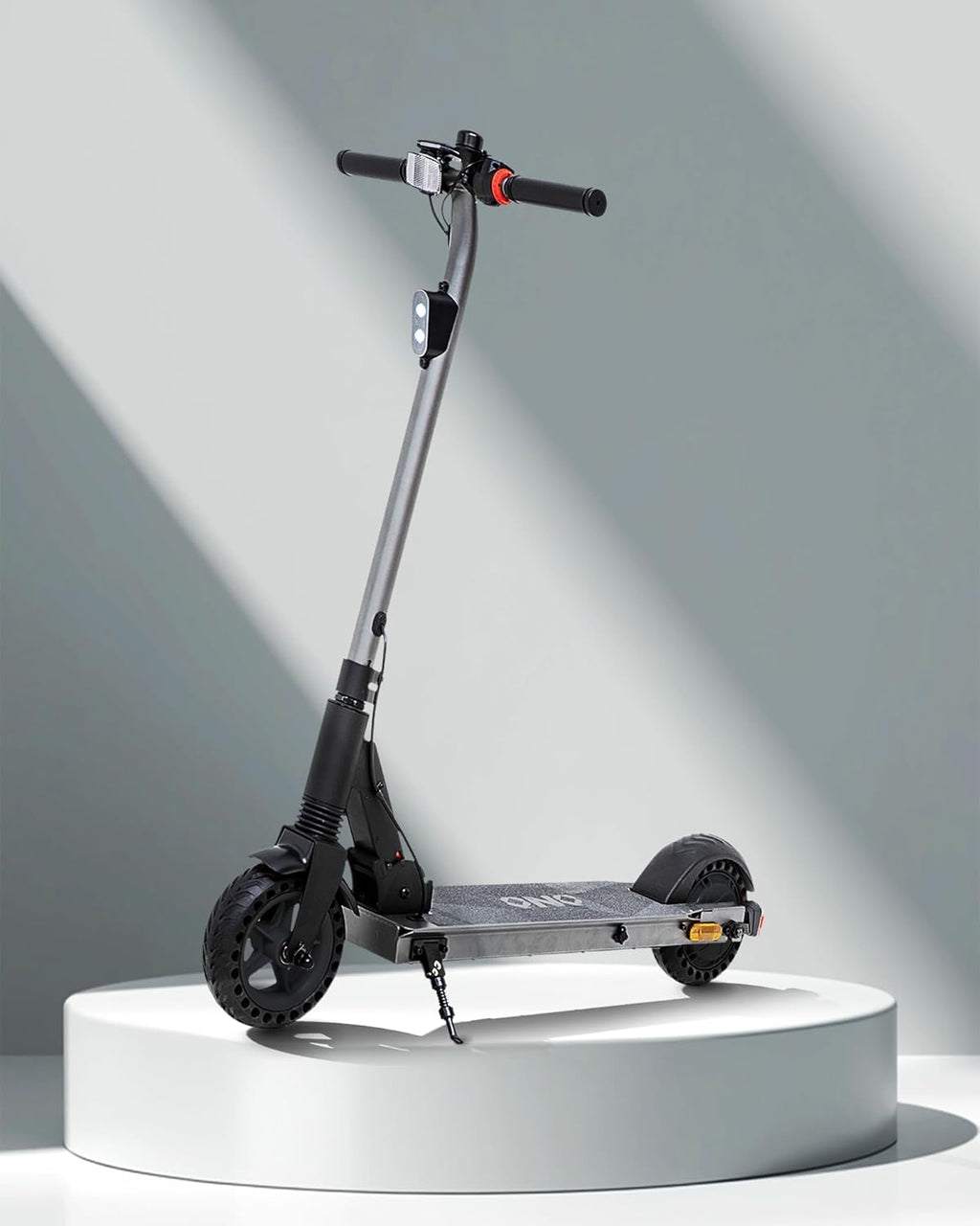 QnQ Electric Scooter 500W Peak Motor, 12 Miles Range & 15 MPH, 8' Flat-Free Tires, UL Certified, Foldable Electric Scooter for Adults, Teens and Big Kids