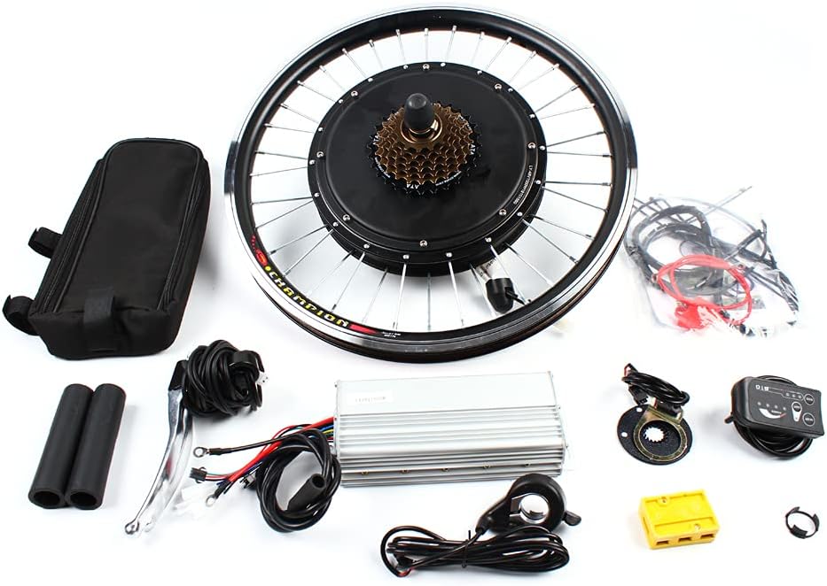 20' Front/Rear Wheel Hub Electric Bike Conversion Kit, 36V 250W/48V 1000W E-Bike Powerful Hub Motor Kit with SW-810LED Display Waterproof Wire Front/Rear Wheel Hub Assembly Motor Kit (US Stock)
