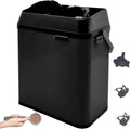 Electric Portafilter Cleaning Machine, 3L Automatic Coffee Grounds Container Disposal Cleaning Machine, 300 RPM Barista Cleaning Tool, Effortless Deep Cleaning for Baristas Black