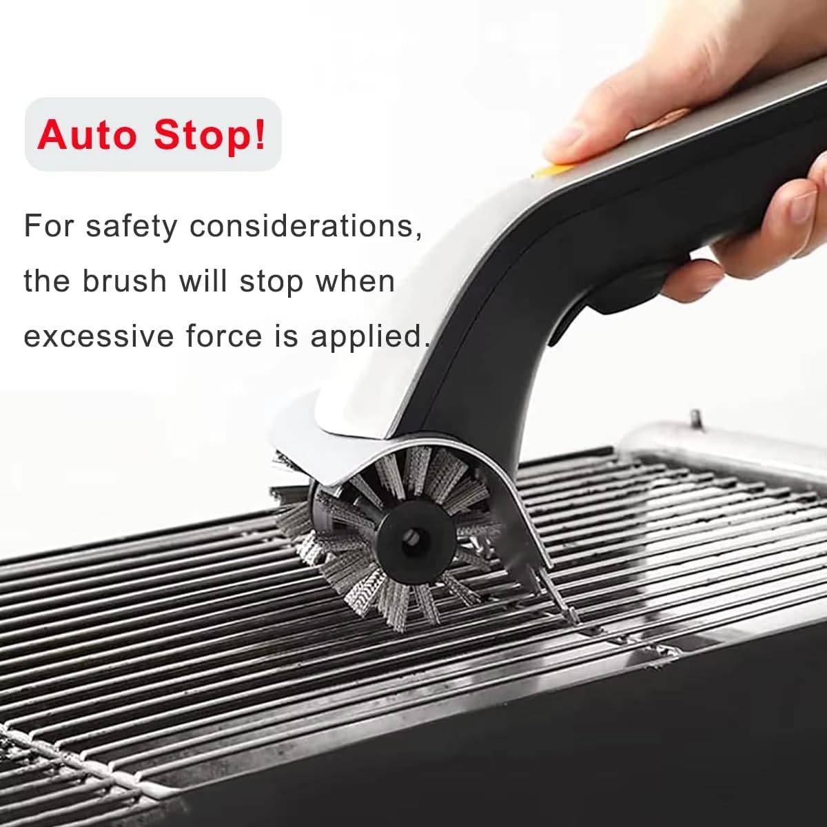 Electric Grill Cleaning Brushes Brush and Scraper with Water Reservoir Steam BBQ Cleaner for Bristles Grill Brush Charcoal Scraper Gas Cook Tool (Battery Model (Without Battery))