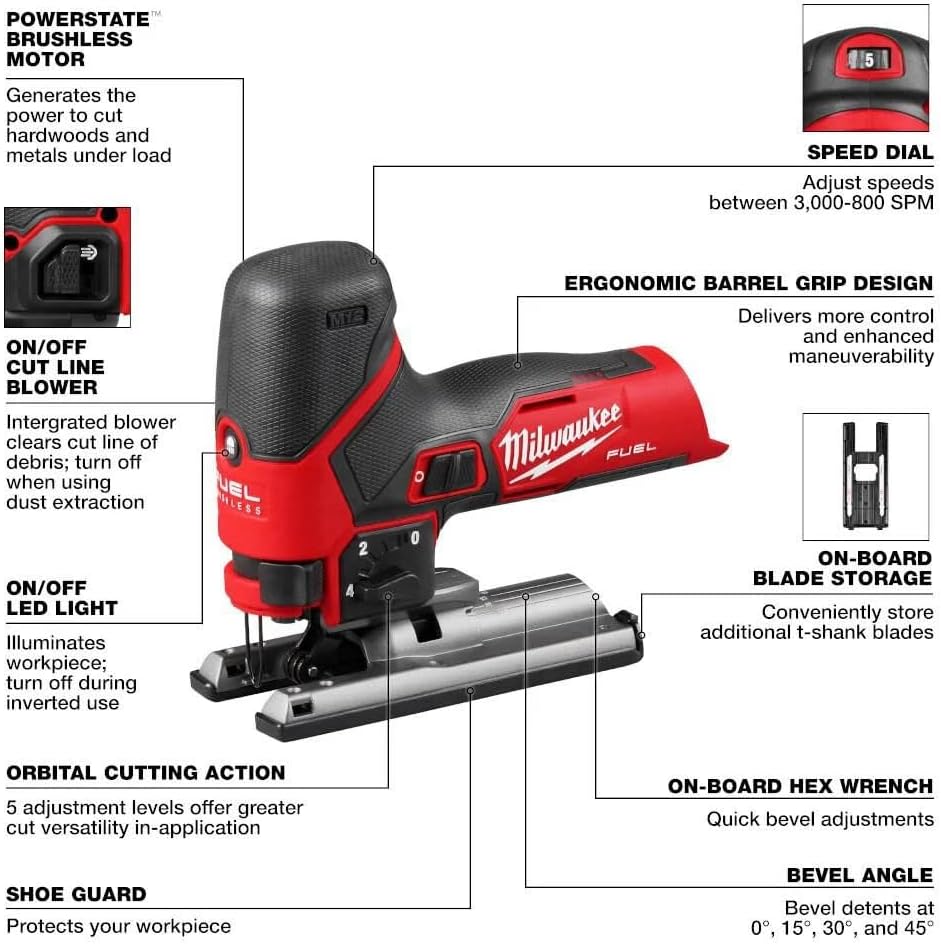 Milwaukee Electric - M12 FUELTRADE JIG Saw