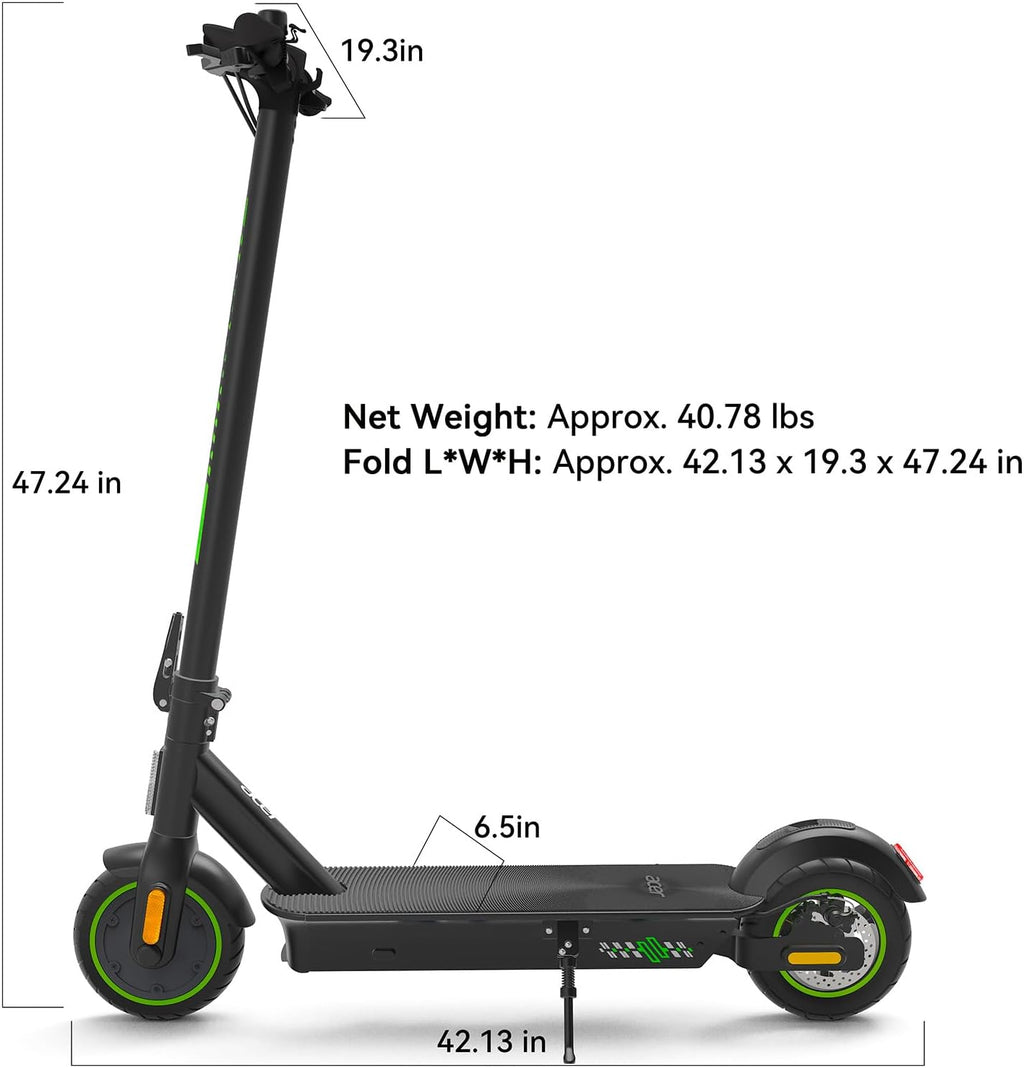 Electric Scooter, 250W Motor, 18Miles Long Range & 15.5 MPH Top Speed, 8.5' Solid Tires, Folding Commuter Escooter with Turn Signals, Cruise Control, Dual Brakes for Adults and Teens, ES Series 3