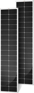 RICH SOLAR MEGA 130 Slim 2 Pack of 130 Watt Monocrystalline Solar Panel for RV, Trailer, Motorhome