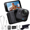 Insta360 GO Ultra Standard Bundle Midnight Black with 512GB Card- Tiny Mighty Hands-Free 4K Cam, Lightweight, Low Light Excellence, Mount Anywhere, FlowState Stabilization, 200 Min Battery Life