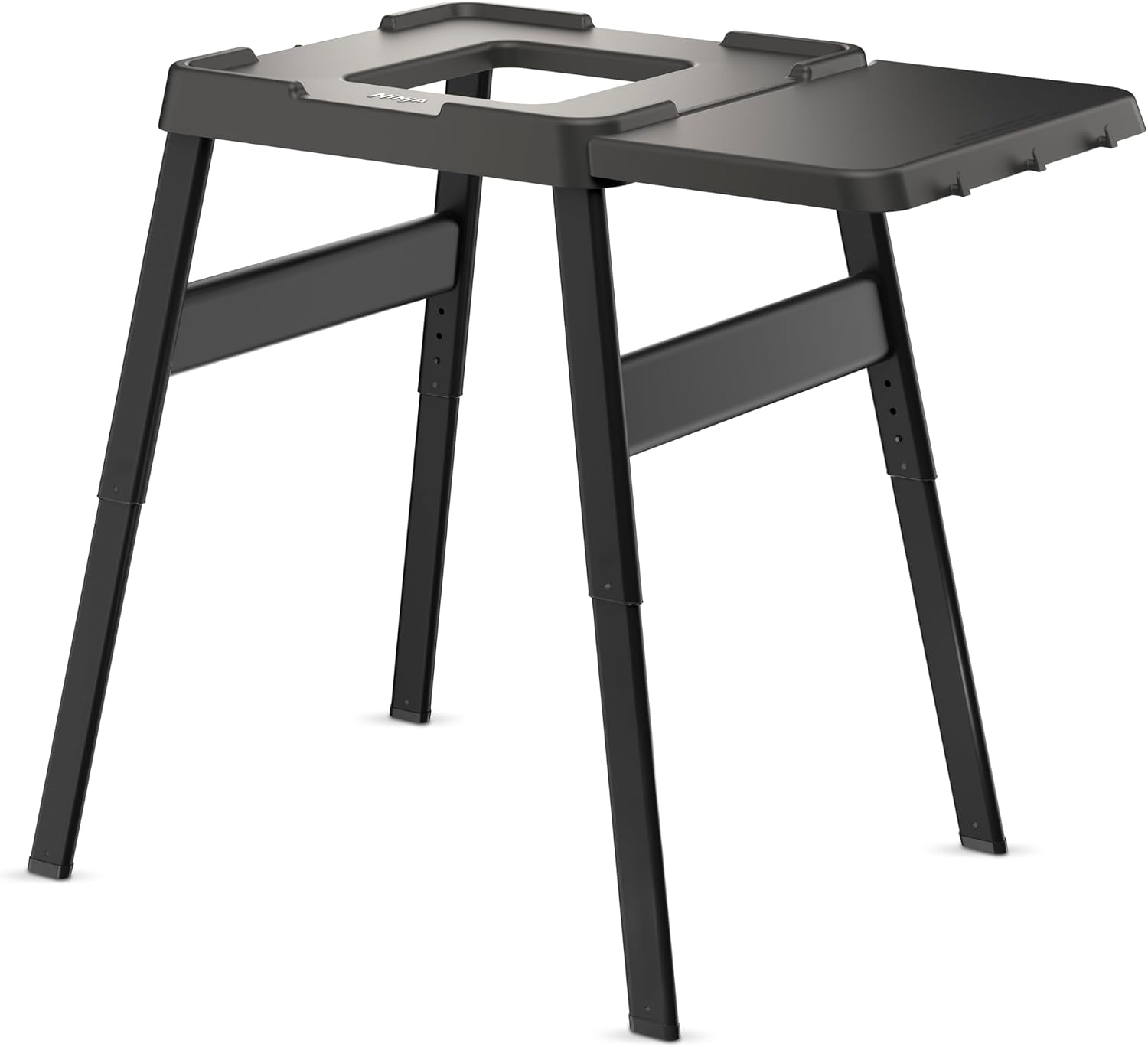 Ninja Woodfire Adjustable Stand & Side Table, Electric Outdoor Oven & BBQ Grill, Heavy-Duty Outdoor Cooking Table & Pizza Oven, 4718J800EUUK, Black
