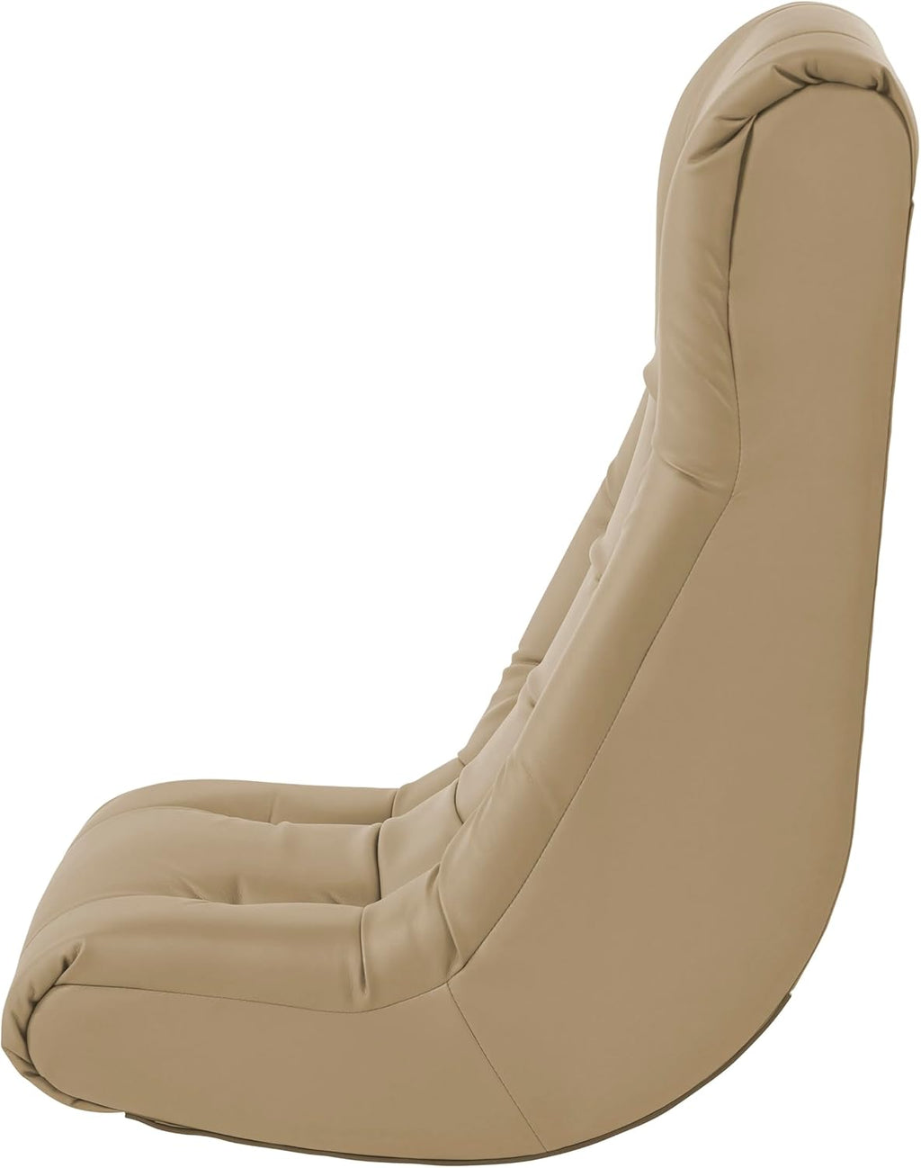 FDP Tufted Floor Rocker for Kids, Teens and Adults Comfortable, Ergonomic Chair for Reading, Playing Video Games, or Watching TV - Sand, 10488-SD
