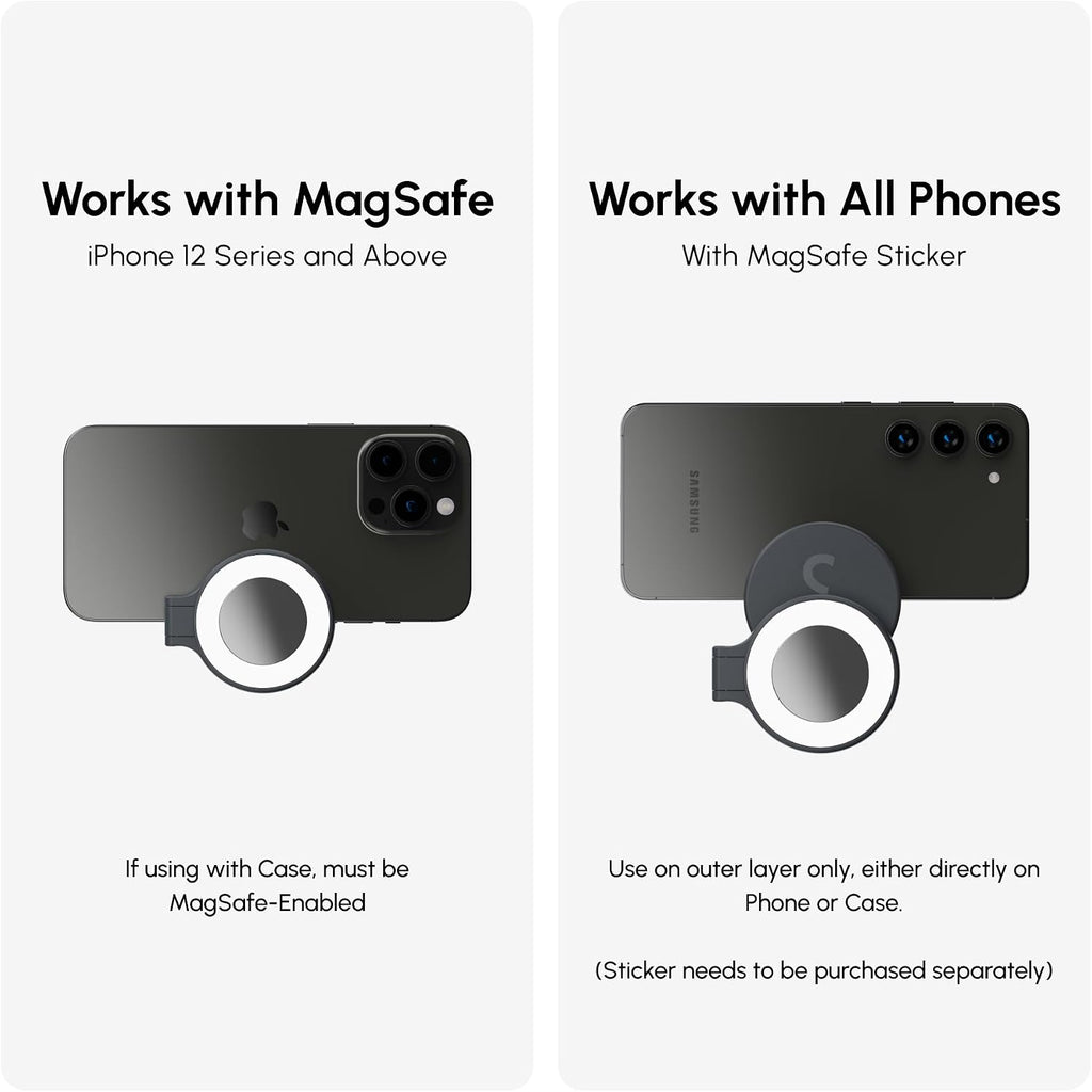 ShiftCam Travel and Creator Kit – MagSafe-Compatible Mobile Creator Bundle for iPhone and Android, Compact Phone Grip, Adjustable LED Light, Extendable Bluetooth Tripod for Vlogging - Creator Kit Pro