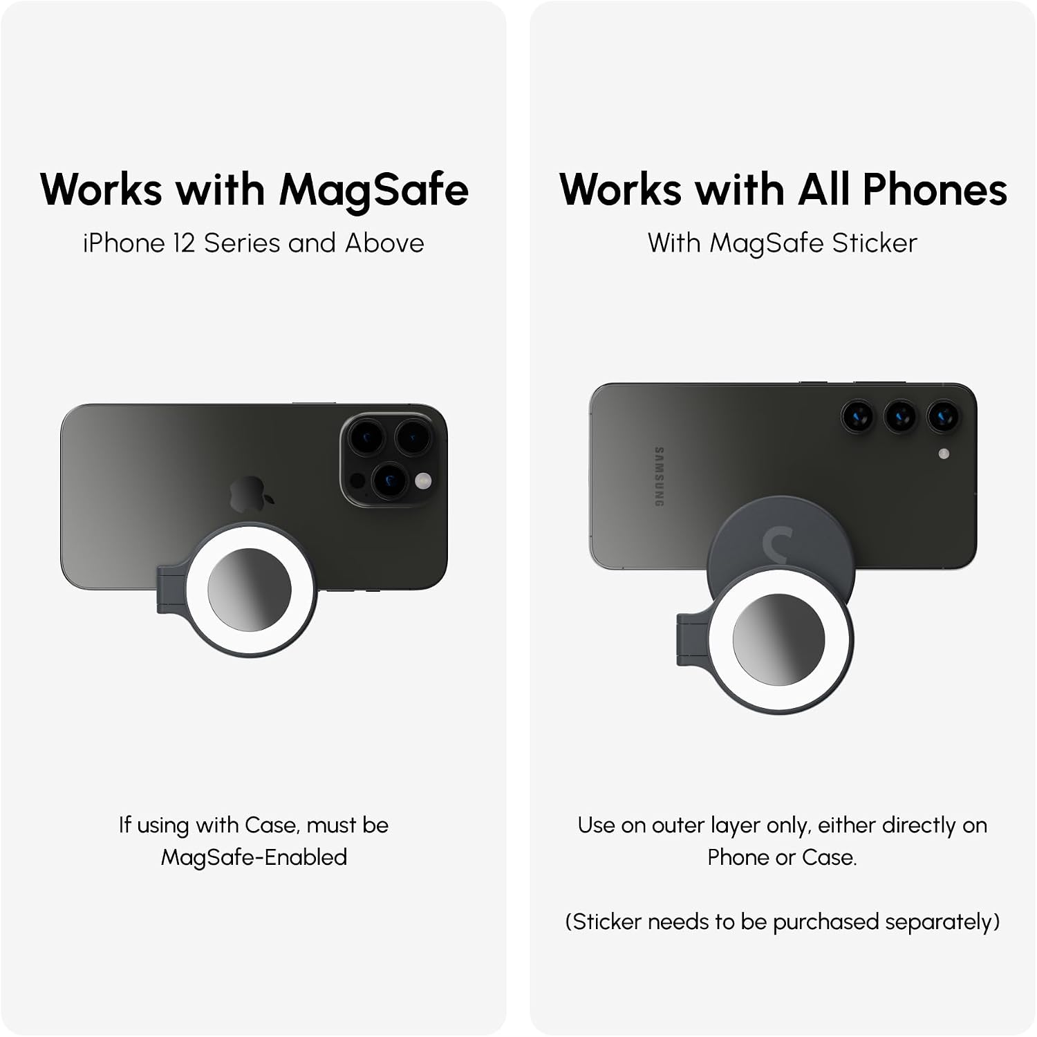 ShiftCam Travel and Creator Kit – MagSafe-Compatible Mobile Creator Bundle for iPhone and Android, Compact Phone Grip, Adjustable LED Light, Extendable Bluetooth Tripod for Vlogging - Creator Kit Pro